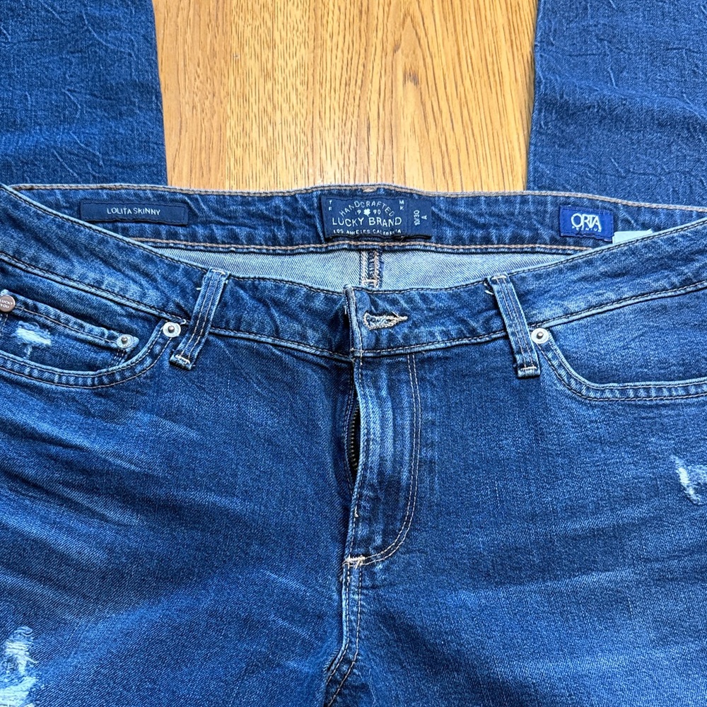 Lucky Brand Women's Deep Blue Skinny Jeans